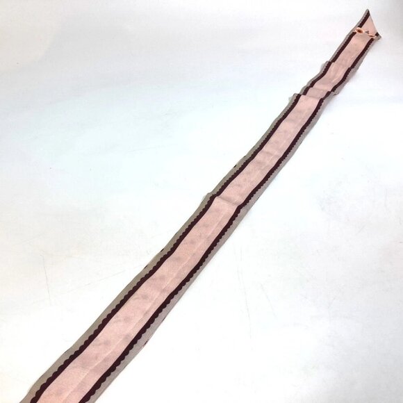 FENDI Band Scarf Rappie Flower pattern Scarf silk Pink Based - Picture 6 of 12